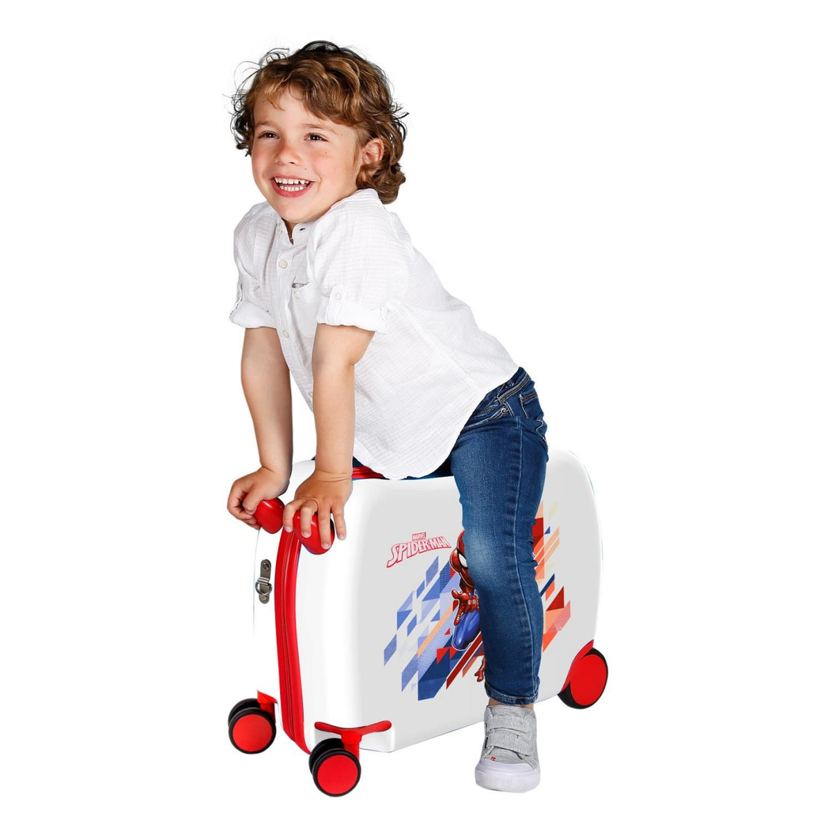 VALIGIA PER BAMBINI 2 RUOTE MULTIDIREZIONALI GO SPIDEY – buareshop