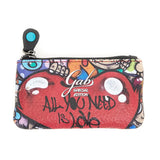 GKEYHOLDER Portachiavi GKEYHOLDER Limited Edition in pelle con stampa "All you need is Love"