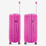 Roncato Skyline 2.0 Set di valigie 3 pezzi con espansione - Grande + Media + Cabina - Fucsia