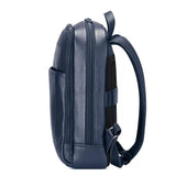 Roncato Zaino Da Lavoro ALASKA Zaino in pelle porta PC 15.6 - 42x33x13 cm - Blu Navy