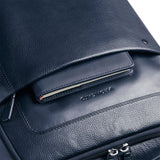 Roncato Zaino Da Lavoro ALASKA Zaino in pelle porta PC 15.6 - 42x33x13 cm - Blu Navy