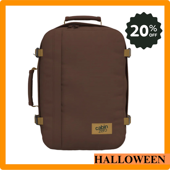 Cabin Zero zaino bagaglio a mano CLASSIC BACKPACK 36L Belgian Chocolate