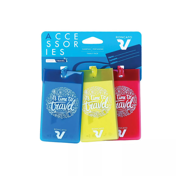 Roncato Accessori Da Viaggio SMART TRAVEL Portanome family pack 3 pz multicolor assortito - Assortito