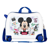 DISNEY TROLLEY CAVALCABILE TOPOLINO VALIGIA IN ABS TRAINABILE 50 CM