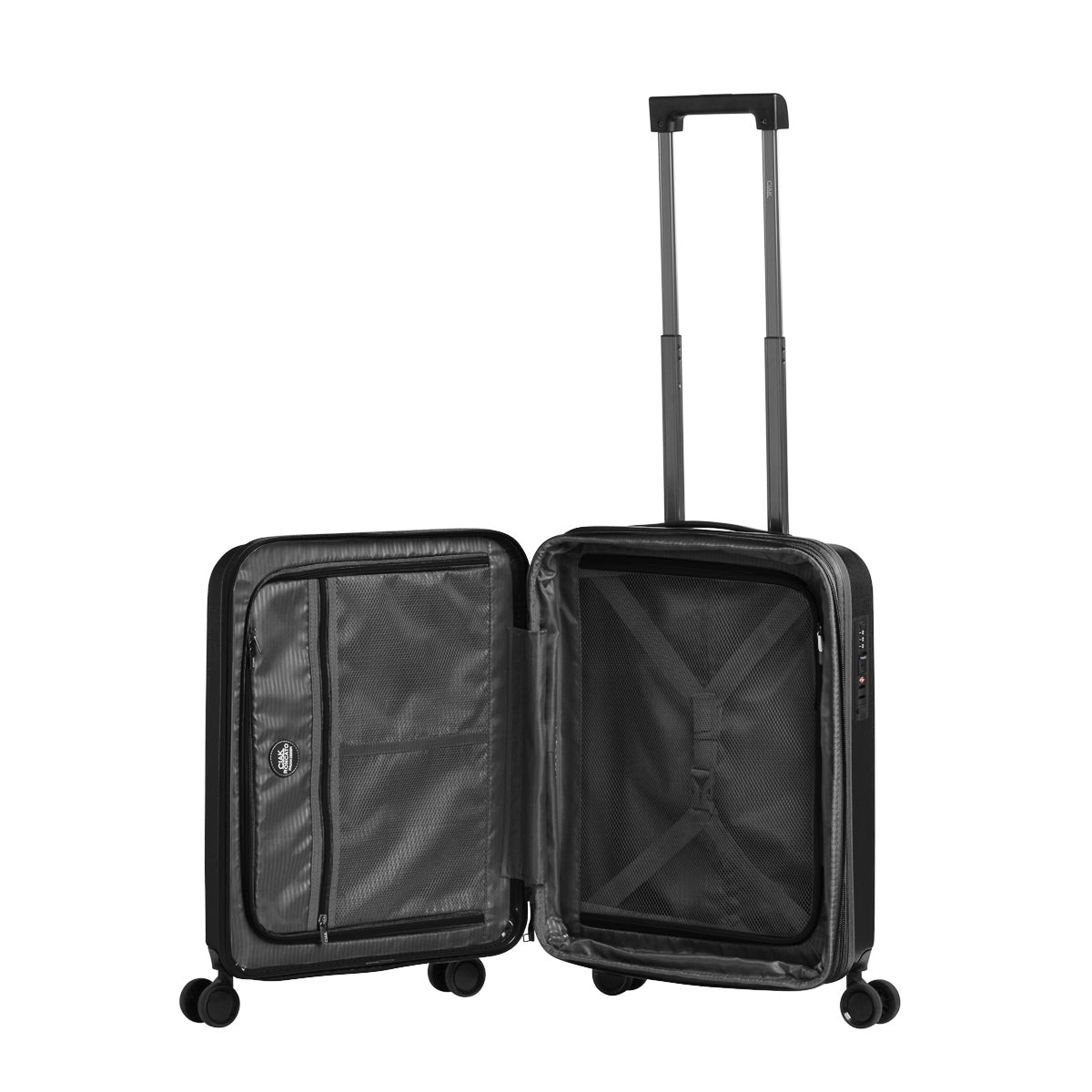 Valise Trolley Ciak Roncato Hexa M Ultra Légère - Polypropylène Rigide - 4 Roues Pivotantes - 67x46x27 Cm