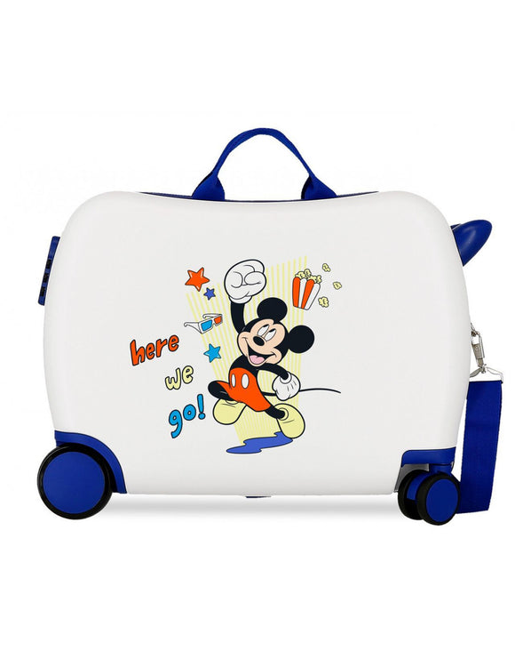 DISNEY TROLLEY CAVALCABILE TOPOLINO MICKEY HERE WE GO TRAINABILE 50 CM