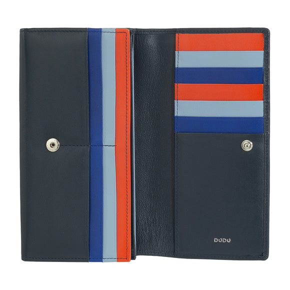 Dudu P.foglio donna pelle navy