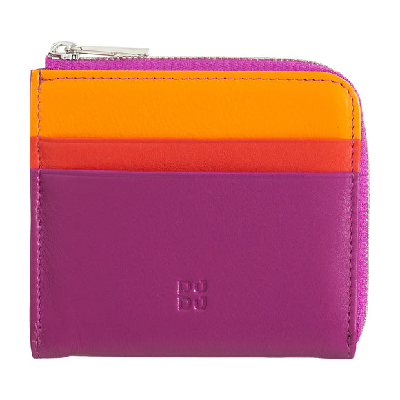Dudu P.carte di credito pelle fucsia