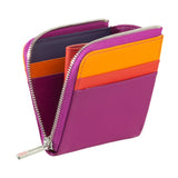 Dudu P.carte di credito pelle fucsia