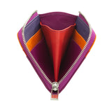 Dudu P.carte di credito pelle fucsia