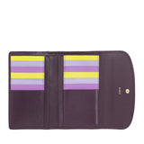 Dudu P.foglio donna pelle deep purple