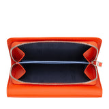 Dudu P.foglio donna pelle arancio pumpkin