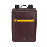 DUDU Zaino 16" uomo pelle burgundy