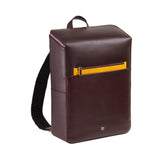 DUDU Zaino 16" uomo pelle burgundy