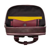 DUDU Zaino 16" uomo pelle burgundy