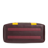 DUDU Zaino 16" uomo pelle burgundy