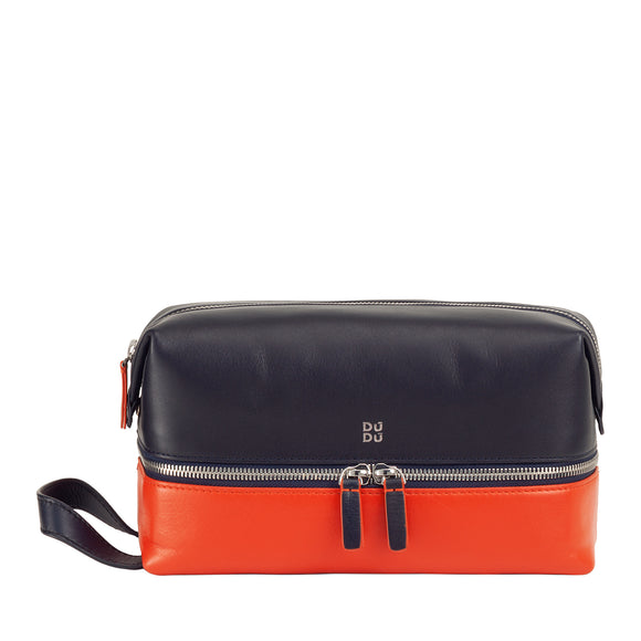 DUDU Necessaire pelle blu navy