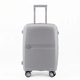 Nple Solid bagaglio a mano 55x40x20 cm espandibile - Grigio Argento