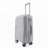 Nple Solid bagaglio a mano 55x40x20 cm espandibile - Grigio Argento