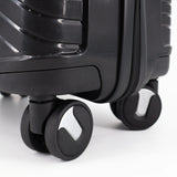 Nple Solid bagaglio a mano 55x40x20 cm espandibile - Nero