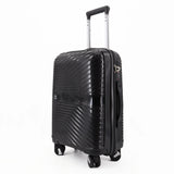 Nple Solid bagaglio a mano 55x40x20 cm espandibile - Nero