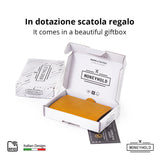 Moneyhold Porta Carte di Credito - Linea Smart / Giallo Ocra con Tasca Portamonete