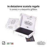 Moneyhold Porta Carte di Credito - Linea Smart / Nero Classico con Tasca Portamonete