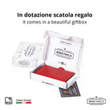 Moneyhold Porta Carte di Credito - Linea Smart / Rosso con Tasca Portamonete
