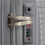 Nple Solid bagaglio a mano 55x40x20 cm espandibile - Grigio Argento