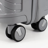 Nple Solid bagaglio a mano 55x40x20 cm espandibile - Grigio Argento