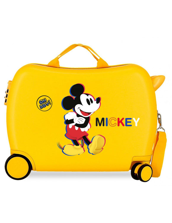 DISNEY TROLLEY CAVALCABILE TOPOLINO MICKEY MOUSE 3D TRAINABILE 50 CM
