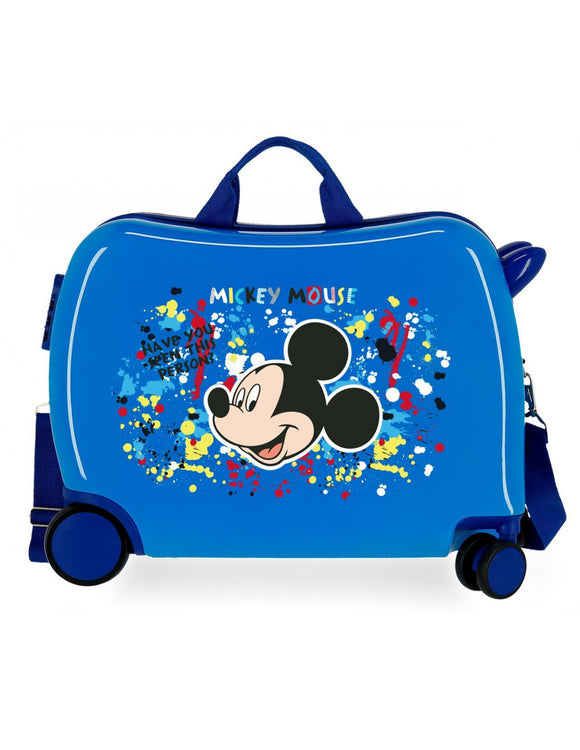 DISNEY TROLLEY CAVALCABILE TOPOLINO MICKEY COLOUR MAYHEM TRAINABILE 50 CM