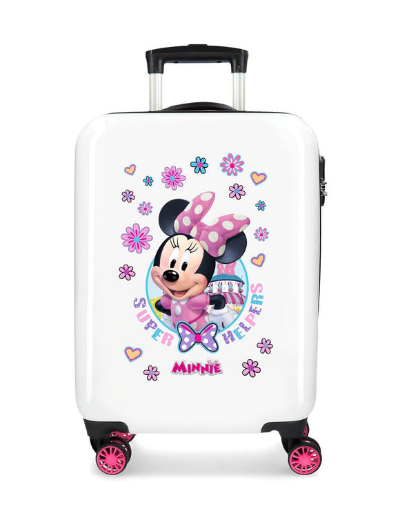DISNEY VALIGIA DA CABINA RIGIDA MINNIE HAPPY HELPERS 55 CM