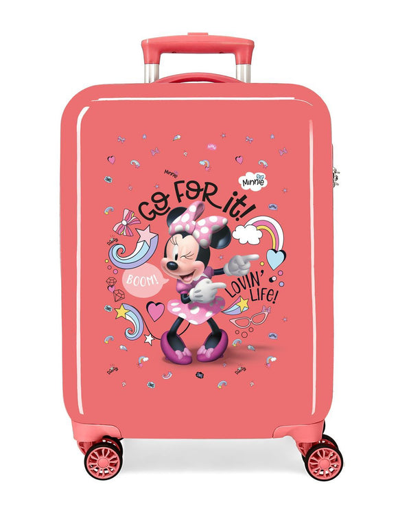 DISNEY VALIGIA DA CABINA RIGIDA MINNIE LOVING LIFE 55 CM