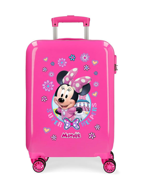 DISNEY VALIGIA DA CABINA RIGIDA MINNIE HAPPY HELPERS 55 CM
