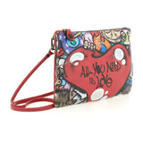 BEYONCE TAGLIA M Pochette BEYONCE Limited Edition in pelle con stampa "All you need is Love"