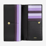 Dudu P.foglio donna pelle black lavender