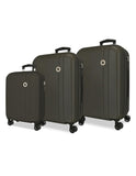 Roll Road Manorca Set di valigie da 3 pezzi Antracite